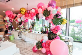 ลูกโป่งโทนชมพู