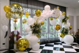 ซุ้มลูกโป่งใบไม้