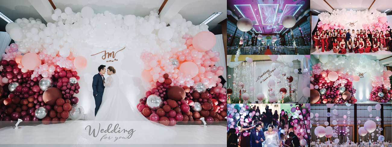 แบรคดรอปลูกโป่งงานแต่ง